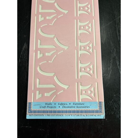 90s Vintage- Stencil Magic By Delta- Gothic Cornice Trim No. 95 305 0012 NWT - Picture 4 of 6